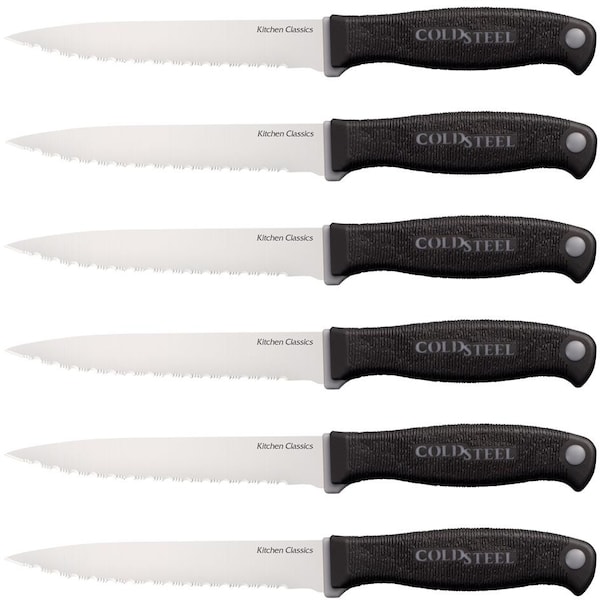 Gsm 2023 Cold Steel Six Steak Knife Set Kitchen Classics Fixed Steel CLD-59KSS6Z - main